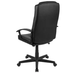 Emma And Oliver High Back Black LeatherSoft Task Chair With Arms - Desk Chair -Emma And Oliver GUEST 37bf3b5d 80c5 4f98 a28f 31ac559767ea