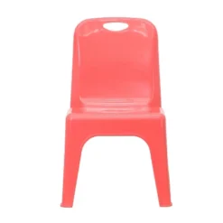 Emma And Oliver 4 Pack Plastic Stack School Chair With Carrying Handle And 11" Seat Height -Emma And Oliver GUEST 38715f75 f6a6 4758 8e56 16d99c256b51
