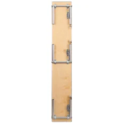 Emma And Oliver 72" X 12" X 12" Birchwood Bar Top Riser With Silver Legs -Emma And Oliver GUEST 3a393199 6c6a 48a4 bcdf 3628b8972324