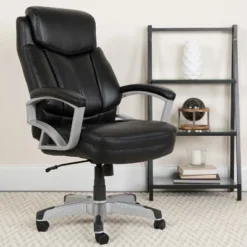 Emma And Oliver 500 Lb. Big & Tall Executive Swivel Ergonomic Office Chair With Arms