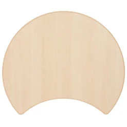 Emma And Oliver 25.125"W X 35.5"L Crescent Natural Plastic Adjustable Activity Table-Seats 4 -Emma And Oliver GUEST 3acff904 ce81 4722 af9f 55451f69db0d