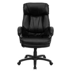 Emma And Oliver High Back Black LeatherSoft Extensive Padding Swivel Ergonomic Office Arm Chair -Emma And Oliver GUEST 3b015b66 3b7d 4b41 a715 d62933a56af2