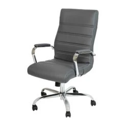Emma And Oliver High Back Executive Swivel Office Chair With Metal Frame And Arms -Emma And Oliver GUEST 3b0cee26 b7a2 42d7 b53c fca35183a09b