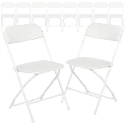 Emma And Oliver Set Of 10 Stackable Folding Plastic Chairs - 650 LB Weight Capacity 34 Emma And Oliver Set Of 10 Stackable Folding Plastic Chairs - 650 LB Weight Capacity -Emma And Oliver GUEST 3b809a57 67e1 4b56 9a00 e7020d7af5b7