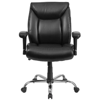 Emma And Oliver 400 Lb. Big & Tall Mid-Back Deep Tufted Ergonomic Task Office Chair & Arms 8 Emma And Oliver 400 Lb. Big & Tall Mid-Back Deep Tufted Ergonomic Task Office Chair & Arms - Image 8