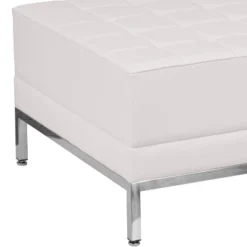 Emma And Oliver Leather Quilted Tufted Living Room/Reception Ottoman -Emma And Oliver GUEST 3c334dab 4c74 4016 91f5 6d12101028bd