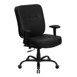 Emma And Oliver 400 Lb. Big & Tall High Back Rectangular Back Ergonomic Office Chair & Arms -Emma And Oliver GUEST 3d930683 7da7 4d96 a212 6655c2b6ce74