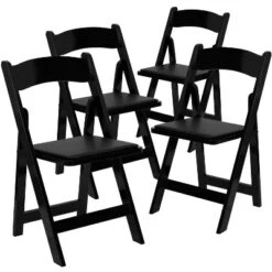 Emma And Oliver 4 Pack Wood Folding Chair With Vinyl Padded Seat 25 Emma And Oliver 4 Pack Wood Folding Chair With Vinyl Padded Seat -Emma And Oliver GUEST 40e88f3d 0e07 41e1 9745 9ca3e0408c4c