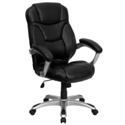 Emma And Oliver High Back Executive Ergonomic Office Chair With Silver Nylon Base And Arms -Emma And Oliver GUEST 413cfa8c 13ca 4519 b492 3280aca0d26e