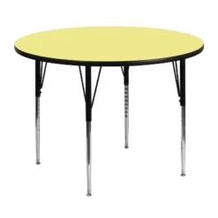 Emma And Oliver 48" Round Laminate Adjustable Activity Table -Emma And Oliver GUEST 42a5c86f 9e17 4468 940d 07a851df89f9