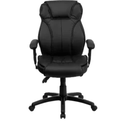 Emma And Oliver High Back Black LeatherSoft Multifunction Ergonomic Office Chair, Lumbar Knob -Emma And Oliver GUEST 42e083fd c549 46d7 9573 d4e1b3c24281