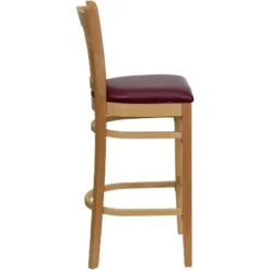 Emma And Oliver 2 Pack Vertical Slat Back Wooden Restaurant Barstool -Emma And Oliver GUEST 43750c1d da59 4aa3 bee7 7f4f9b45b43a