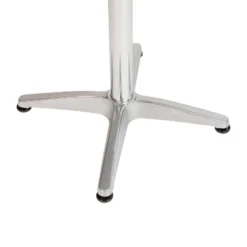 Emma And Oliver Indoor/Outdoor 23.5"H Aluminum Round Bar Height Table With Cross Base -Emma And Oliver GUEST 43e01b90 1ff0 4f21 8968 5d8a4032d63d