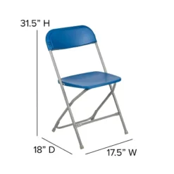 Emma And Oliver 650 Lb. Capacity Premium Home And Event Plastic Folding Chair (4 Pack) -Emma And Oliver GUEST 43fcfabe 1293 4385 b2b2 fc1c273ff092
