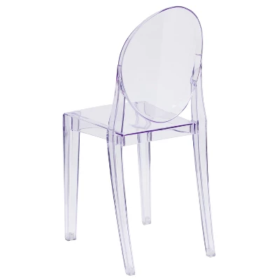 Emma And Oliver Ghost Side Chair In Transparent Crystal 6 Emma And Oliver Ghost Side Chair In Transparent Crystal - Image 6