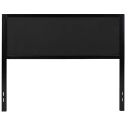 Emma And Oliver Queen Size Metal Headboard - Black Fabric Upholstery Fits Standard Bed Frames -Emma And Oliver GUEST 44c6dd26 69f6 4160 806f 2f22ddcbcc19