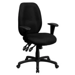 Emma And Oliver High Back Fabric 3-Paddle Ergonomic Swivel Office Chair Adjustable Arms -Emma And Oliver GUEST 46cbd30c 91a4 42c8 b0ee 2d21a173ca01