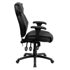 Emma And Oliver High Back Black LeatherSoft Multifunction Ergonomic Office Chair, Lumbar Knob -Emma And Oliver GUEST 47b04eea cc90 4a55 8487 28cc443be12a