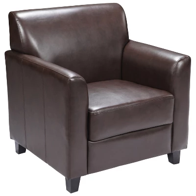 Emma And Oliver Leather Chair With Clean Line Stitched Frame 10 Emma And Oliver Leather Chair With Clean Line Stitched Frame - Image 10