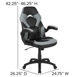 Emma And Oliver Gaming Desk & Chair Set With Cup Holder, Headphone Hook, And Monitor Stand -Emma And Oliver GUEST 48fa36fb 2f67 4236 aa19 2333d6fdb009
