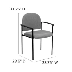Emma And Oliver Comfort Stackable Steel Side Reception Chair With Arms -Emma And Oliver GUEST 494a4d7e 50a2 4a98 a6e7 5231ba803e0d