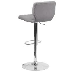 Emma And Oliver 2 Pack Contemporary Vinyl Adjustable Height Barstool With Vertical Stitch Back And Chrome Base -Emma And Oliver GUEST 4ad937a2 9b85 469c 9bd2 50d46378aea4