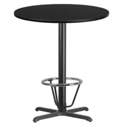 Emma And Oliver 36" Round Laminate Bar Table With 30"x30" Foot Ring Base 7 Emma And Oliver 36" Round Laminate Bar Table With 30"x30" Foot Ring Base -Emma And Oliver GUEST 4ba09938 331a 4cf2 99c0 09b64336b111