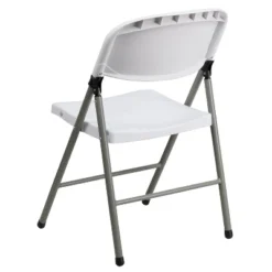 Emma And Oliver 2 Pack Commercial White Plastic Event Party Rental Folding Chair -Emma And Oliver GUEST 4c05398f 7415 4d25 bba7 e1e3022b91f7