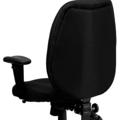 Emma And Oliver High Back Fabric 3-Paddle Ergonomic Swivel Office Chair Adjustable Arms -Emma And Oliver GUEST 4c1687a8 92d1 4f42 8d6b d93f1b3cb831