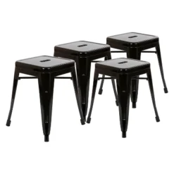 Emma And Oliver 18 Inch Table Height Indoor Stackable Metal Dining Stool-Set Of 4 27 Emma And Oliver 18 Inch Table Height Indoor Stackable Metal Dining Stool-Set Of 4 -Emma And Oliver GUEST 4db317ec 76c6 4995 aa18 cb0d1d1f1c4a