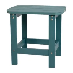 Emma And Oliver Indoor/Outdoor Polyresin Adirondack Side Table For Porch, Patio, Or Sunroom -Emma And Oliver GUEST 4f1db160 7e9d 4532 a018 23a63b2c0f93