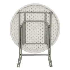 Emma And Oliver 2.63-Foot Round White Plastic Folding Banquet And Event Table 14 Emma And Oliver 2.63-Foot Round White Plastic Folding Banquet And Event Table -Emma And Oliver GUEST 4f804191 d2ec 485d 8071 7ffcef6de9a5