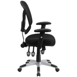 Emma And Oliver Mid-Back Black Mesh Multifunction Swivel Ergonomic Task Office Chair - Arms 16 Emma And Oliver Mid-Back Black Mesh Multifunction Swivel Ergonomic Task Office Chair - Arms -Emma And Oliver GUEST 5131c71c 7d3c 4f90 b7d4 84403ed8f148