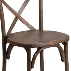 Emma And Oliver Stackable Wood Cross Back Dining Chair -Emma And Oliver GUEST 51838d2d 6224 4fd1 84fe 6bd762c44505