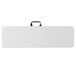 Emma And Oliver 10.25"Wx71"L Portable Bi-Fold Granite White Plastic Bench -Emma And Oliver GUEST 52a671bf 5a95 4248 92b0 1d6802d449d3