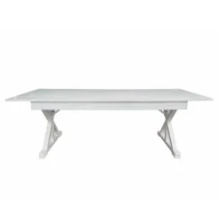 Emma And Oliver 8' X 40" Rectangular Solid Pine Folding Farm Table With Crisscross Legs -Emma And Oliver GUEST 553ab434 b69b 459a 939b ac448696f230