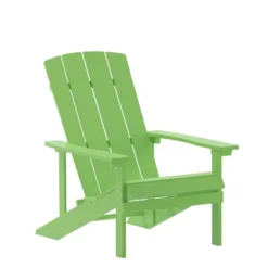 Emma And Oliver All-Weather Adirondack Chair In Faux Wood -Emma And Oliver GUEST 55e52f0c 606b 469e 8bb5 3887f6ab6465