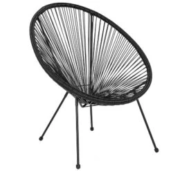 Emma And Oliver Rattan Bungee Lounge Chair -Emma And Oliver GUEST 56044ebf 0683 4e69 b0cd a1fb134a437f