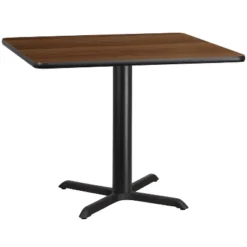 Emma And Oliver 42" Square Laminate Table Top With 33"x33" Table Height Base -Emma And Oliver GUEST 5811a0fc 9a56 48c9 8fc1 0fa1b2f66be4