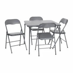 Emma And Oliver 5 Piece Folding Card Table And Chair Set -Emma And Oliver GUEST 58a53a25 3f5b 4626 a543 b6be81777074