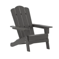 Emma And Oliver Set Of 4 Adirondack Chairs With Cup Holders, Weather Resistant HDPE Adirondack Chairs -Emma And Oliver GUEST 58ca38aa 2685 4e46 8de7 b6d340742861
