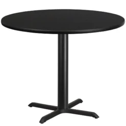 Emma And Oliver 42" Round Laminate Table Top With 33"x33" Table Height Base -Emma And Oliver GUEST 58e2e3f1 2548 45ef b627 1bc7f852e97c