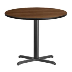 Emma And Oliver 36" Round Laminate Table Top With 30"x30" Table Height Base -Emma And Oliver GUEST 59d57090 cdcf 448c 8cdc 14193cae6965