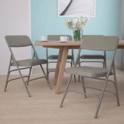 Emma And Oliver 4 Pack Home & Office Portable Party Events Padded Metal Folding Chair