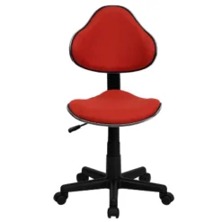 Emma And Oliver Red Fabric Swivel Ergonomic Task Office Chair -Emma And Oliver GUEST 5dd70ad6 2ca5 45e9 935c c90646470dbc