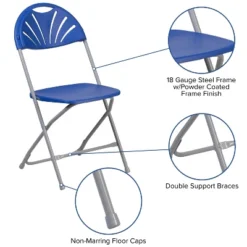 Emma And Oliver 8 Pack. 650 Lb. Capacity Plastic Fan Back Folding Chair -Emma And Oliver GUEST 5e3cc7f8 4329 4b3e b8a8 9b240fea1fca