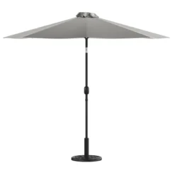 Emma And Oliver Bundled Set - 9 FT Round Umbrella & Universal Cement Waterproof Base -Emma And Oliver GUEST 5e4cf0a6 9ba6 4e5f 8426 d8f33188c1b7