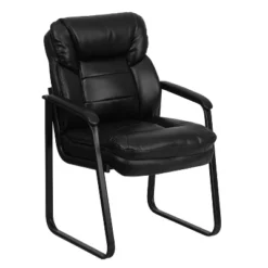 Emma And Oliver Executive Side Reception Chair With Lumbar Support And Sled Base -Emma And Oliver GUEST 5f1ff542 5812 46cb b554 7a489a486d57