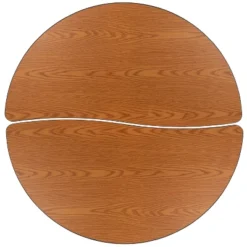 Emma And Oliver 2 Piece 47.5" Circle Collaborative Grey Kids Adjustable Activity Table Set -Emma And Oliver GUEST 5fc30b2c 772a 4ff0 ab78 b9e3a026e13e