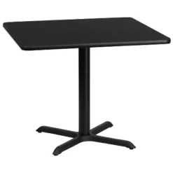 Emma And Oliver 36" Square Laminate Table Top With 30"x30" Table Height Base -Emma And Oliver GUEST 64a3a824 ea42 47df 90d1 cc0ac7ea5ecc